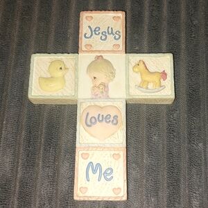 Vintage Precious Moments "Jesus Loves Me" Cross